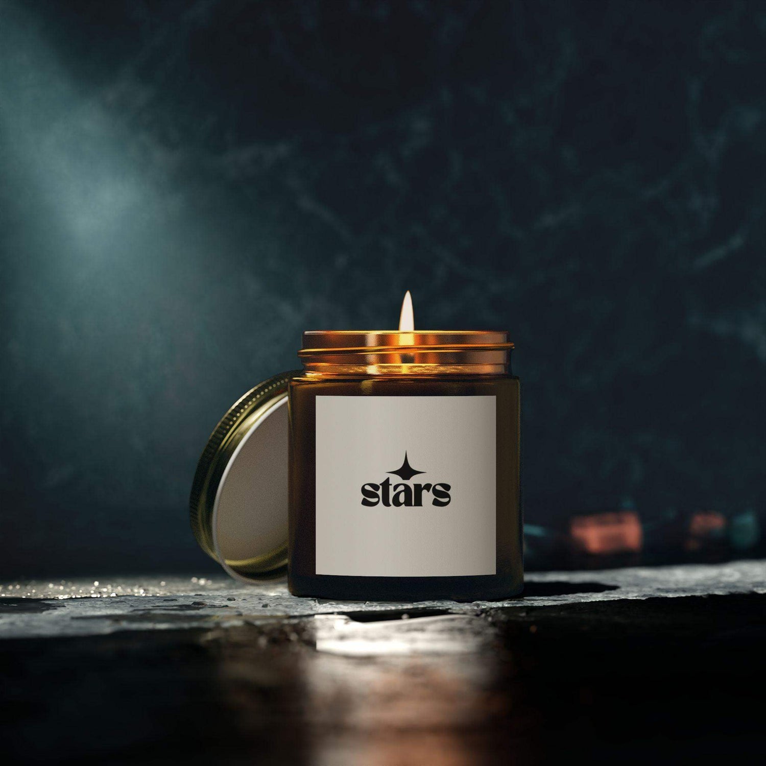 Star Glass Scented Candles, Coconut Apricot Candles for Home Outdoor Use, Natural Soy Wax Home Fragrance Decor Gift, Luxury Scented Candles - Cocoon Candles