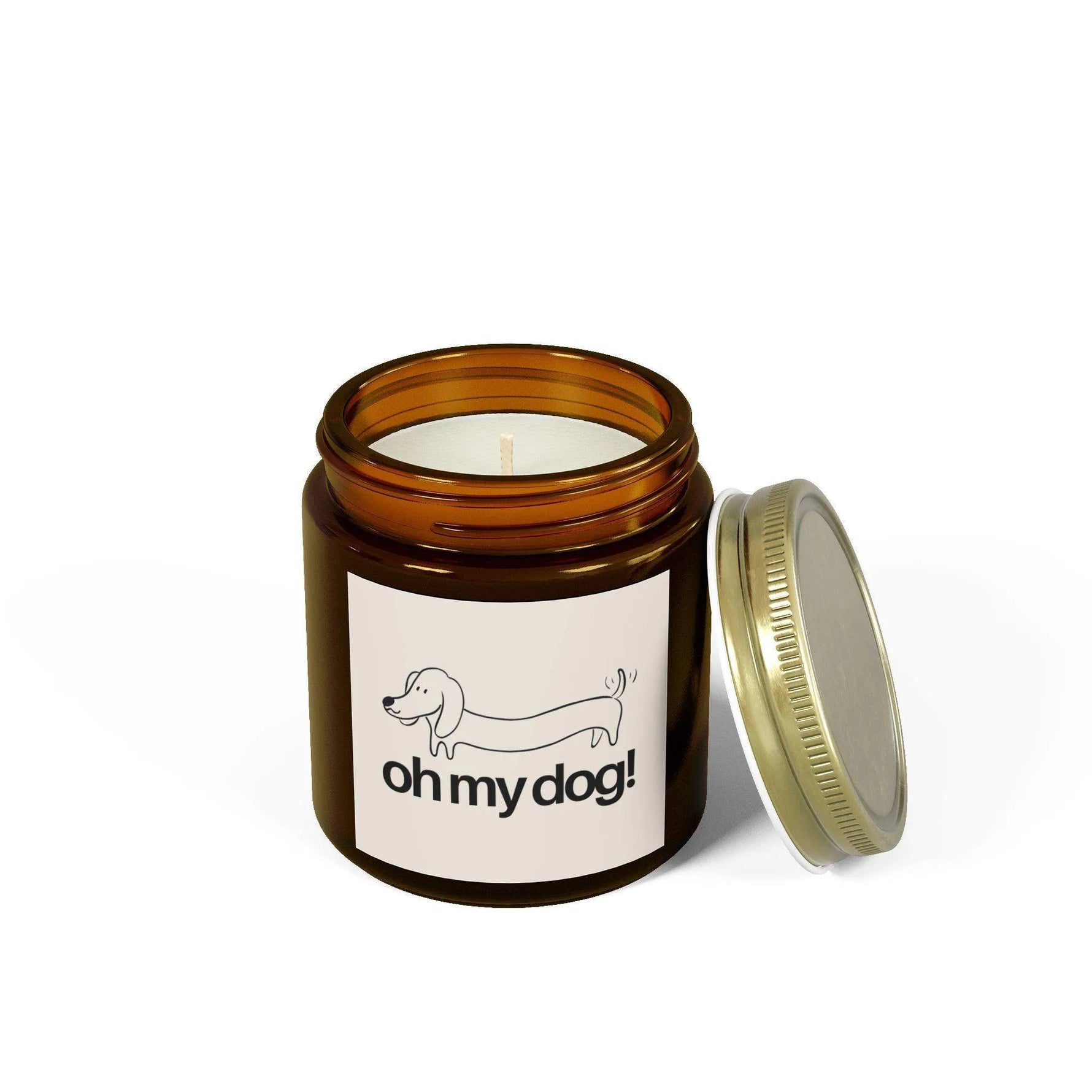 Oh My Dog! Personalized Tin Candle – Custom Scented Gift for Dog Lovers, Pet Parent Keepsake, Fun & Adorable Decor - Cocoon Candles