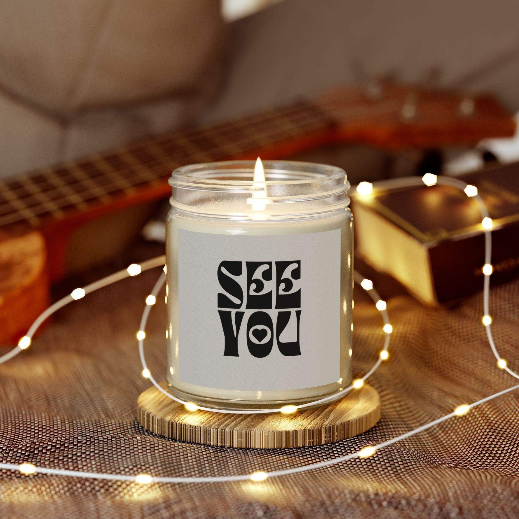 Seeyou Decorative Candle Housewarming Gift, 4oz and 9oz Handmade Luxury Scented Candle, Coconut Apricot Soy Wax Unique Candle Holiday Gift - Cocoon Candles