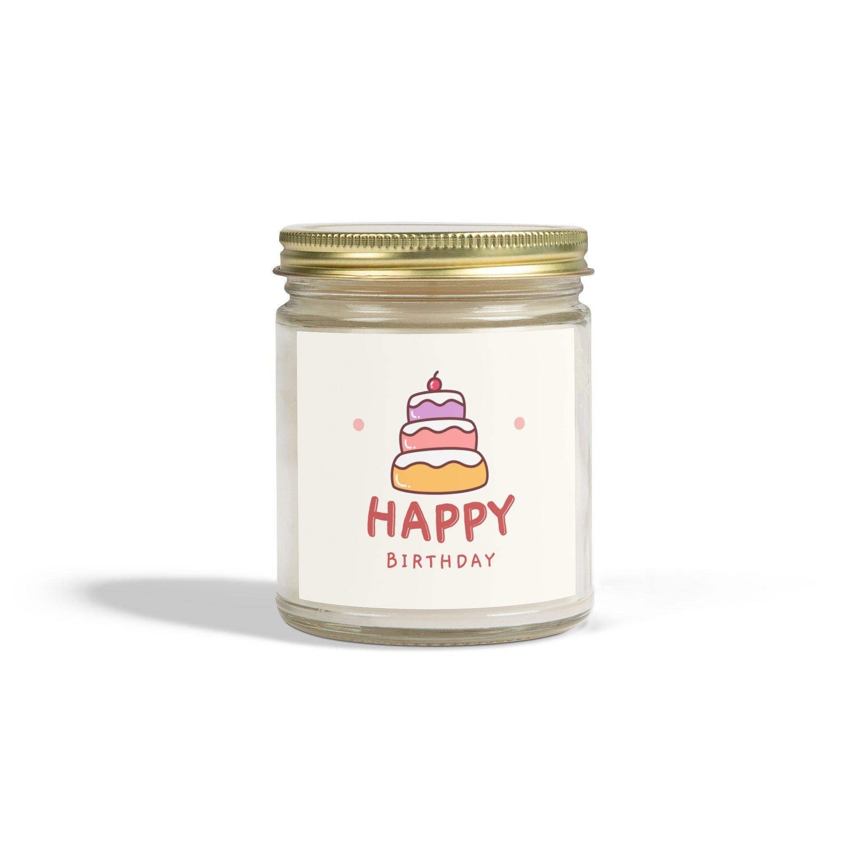 Happy Birthday Cake Unique Candles, Coconut Apricot Soy Wax Unique Candles Housewarming Gift, Handmade Luxury Scented Candles Home Decor - Cocoon Candles