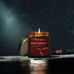 Happy Birthday Aromatherapy Candle for Home Decor, 4oz and 9oz Coconut Apricot Wax Candle, Unique Festive Candle, Decorative Scented Candle - Cocoon Candles