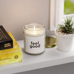 Feel Good Personalized Tin Candle – Custom Scented Candle Gift, Relaxing Aromatherapy for Positivity, Wellness, and Self-Care - Cocoon Candles