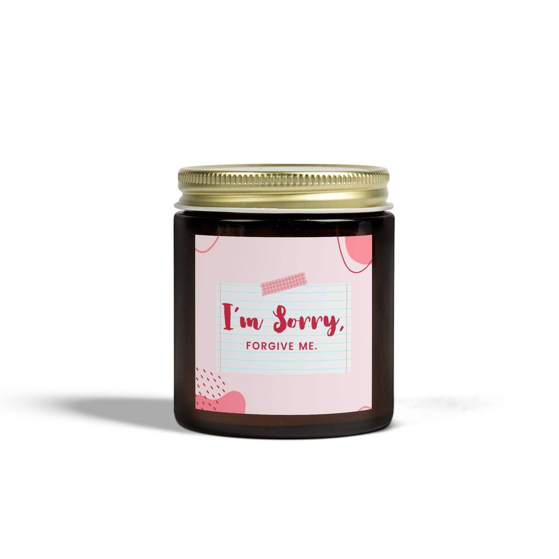 I Am Sorry Forgive Me Romantic Candle for Couples, Coconut Apricot Wax Candle, Scented Candle for Home Decor, Valentine's Day Gift Candle - Cocoon Candles