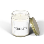 Serenity Scented Candle, Coconut Apricot Wax Candle, 4oz 9oz Long-Lasting Burn Candle, 9 Scent Clear Vessel with Gold Lid, Cozy Gift Candle - Cocoon Candles