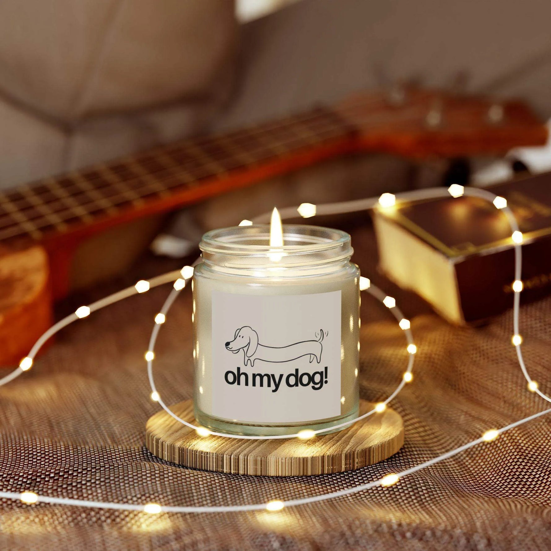 Oh My Dog! Personalized Tin Candle – Custom Scented Gift for Dog Lovers, Pet Parent Keepsake, Fun & Adorable Decor - Cocoon Candles