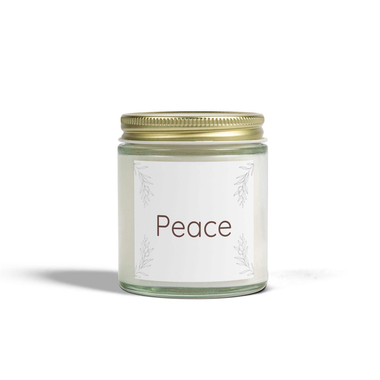 Scented Candles, Coconut Apricot Wax (4oz, 9oz)Peace Scented Candles, Coconut Apricot Wax Candle, 4oz & 9oz Long-Lasting Burn Candle, 9 Scents Clear Vessel with Gold Lid Candle Cozy Gift - Cocoon Candles