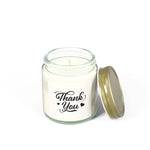 Thank You Scented Candles, Coconut Apricot Wax Candles, Gold Lid Amber & Clear Vessels Candles, Decorative Candles Housewarming Gift - Cocoon Candles