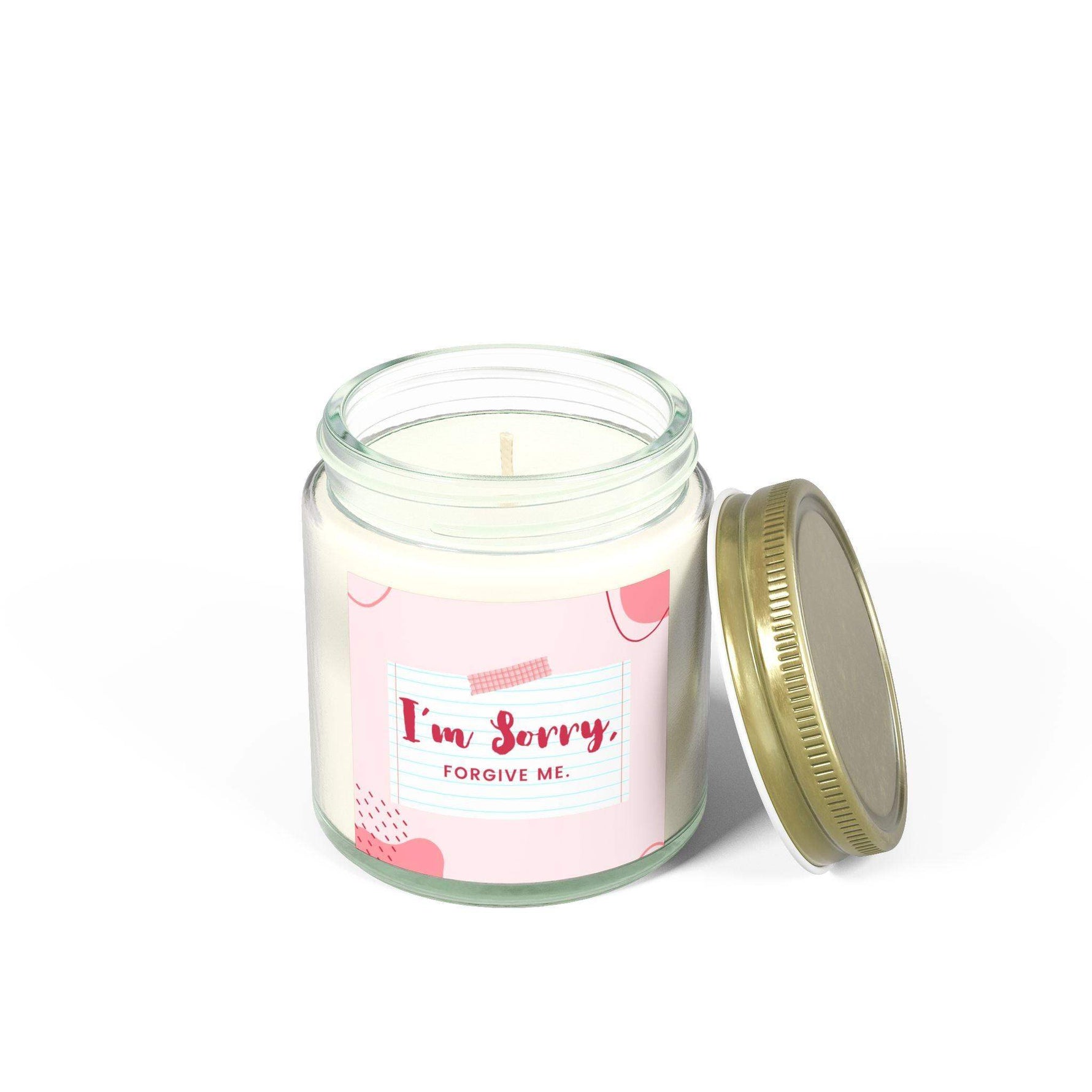 I Am Sorry Forgive Me Romantic Candle for Couples, Coconut Apricot Wax Candle, Scented Candle for Home Decor, Valentine's Day Gift Candle - Cocoon Candles