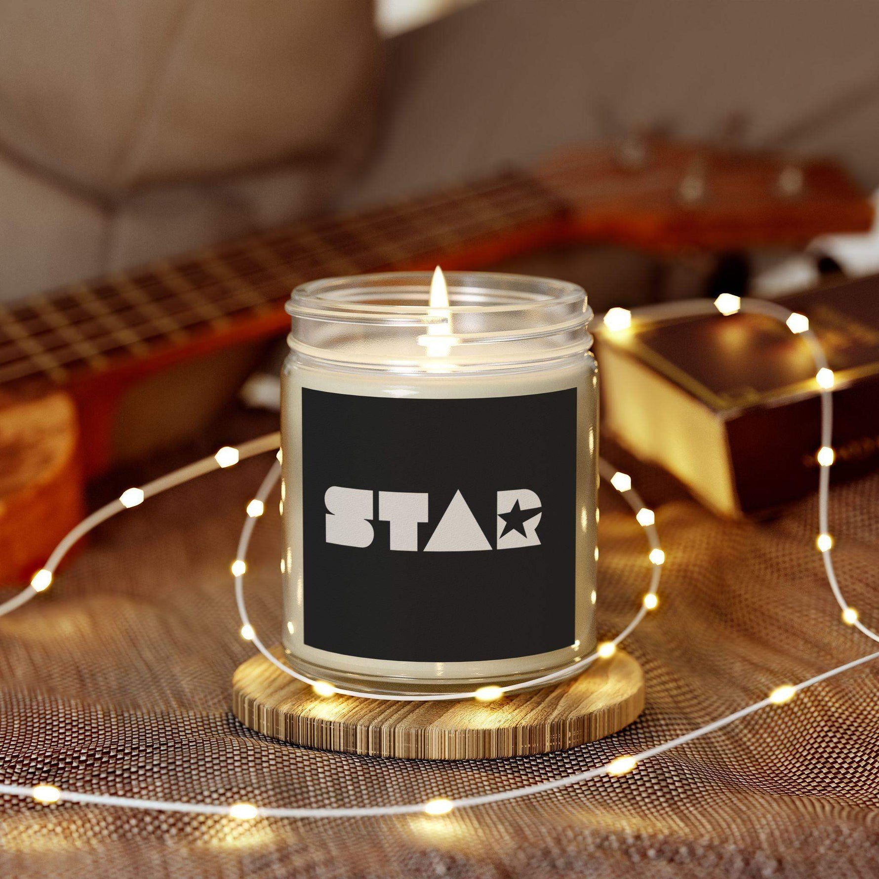 Star Scented Candles, Coconut Apricot Wax Candles for Home Outdoor Use, Luxury Scented Candle, Natural Soy Wax, Home Fragrance Decor Gift - Cocoon Candles