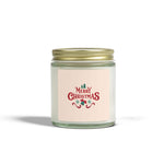 Merry Christmas Scented Candle, Coconut Apricot Wax Aromatherapy Candle, 4oz and 9oz Cozy Seasonal Candle, Festive Holiday Home Decoration - Cocoon Candles