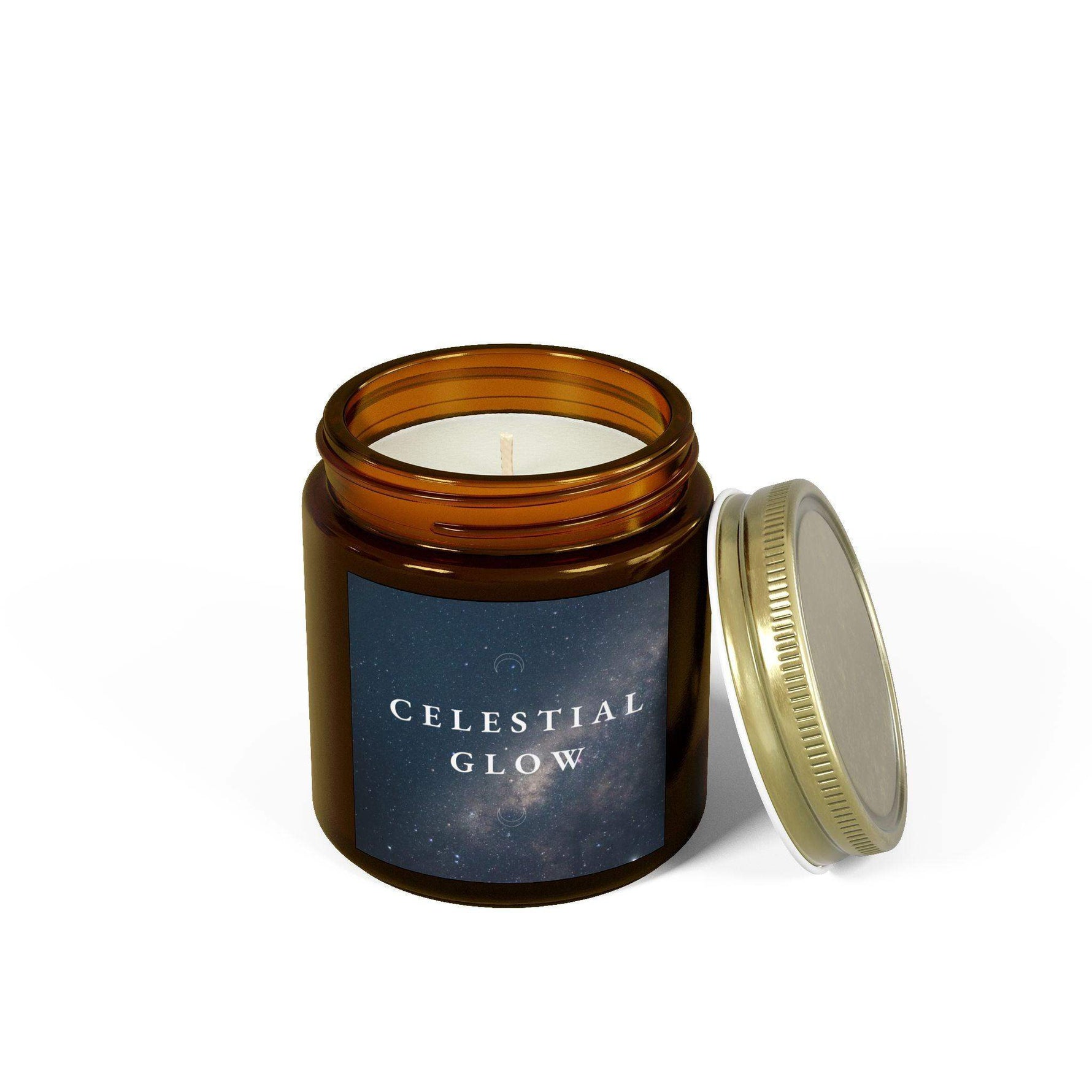 Celestial Glow Aromatherapy Candle for Home Decor, 4oz and 9oz Coconut Apricot Wax Candle, Decorative Scented Candle, Unique Festive Candle - Cocoon Candles