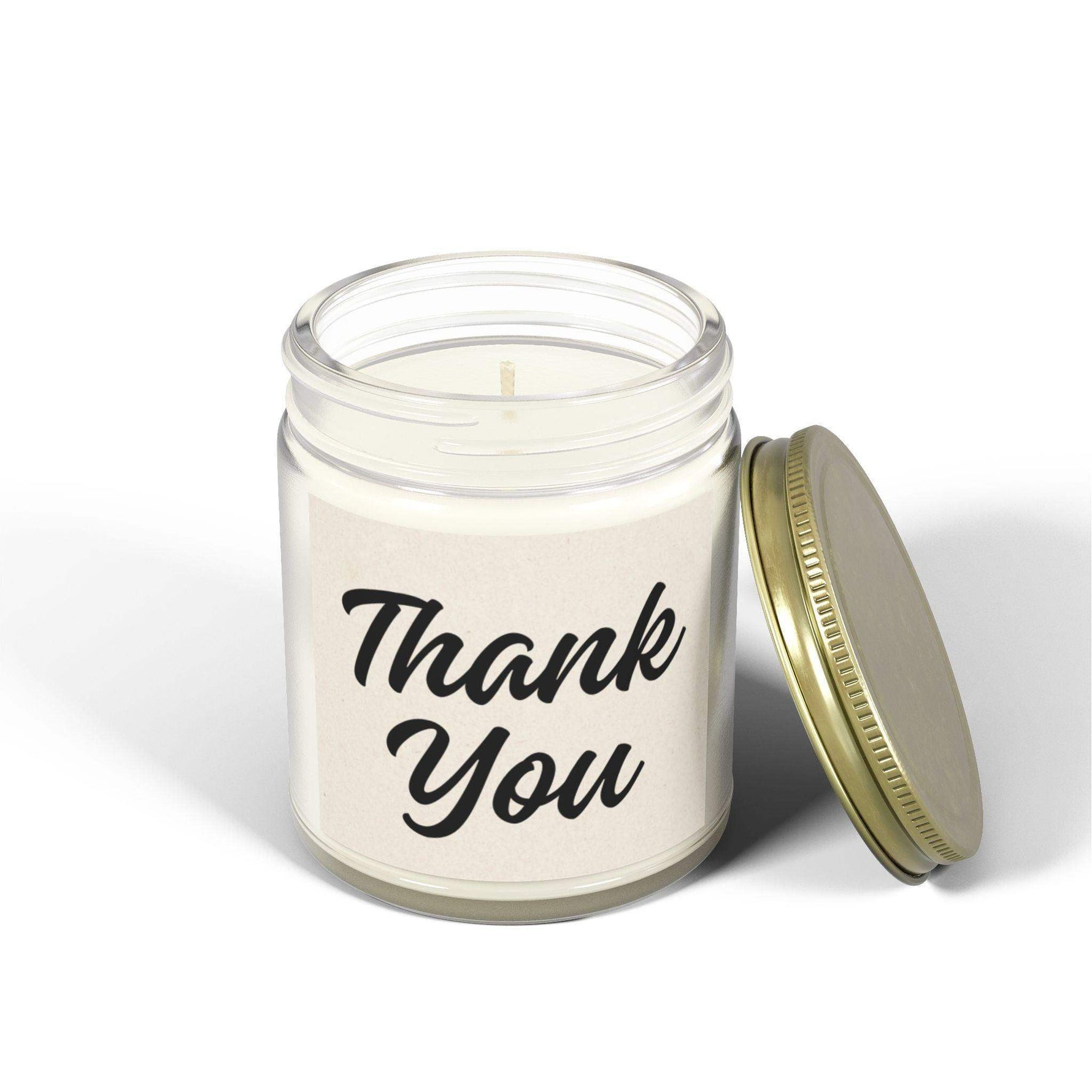 Thank You Personalized Tin Candle – Custom Scented Candle Gift, Appreciation Keepsake for Special Occasions, Thoughtful Gift for Friends & Family - Cocoon Candles