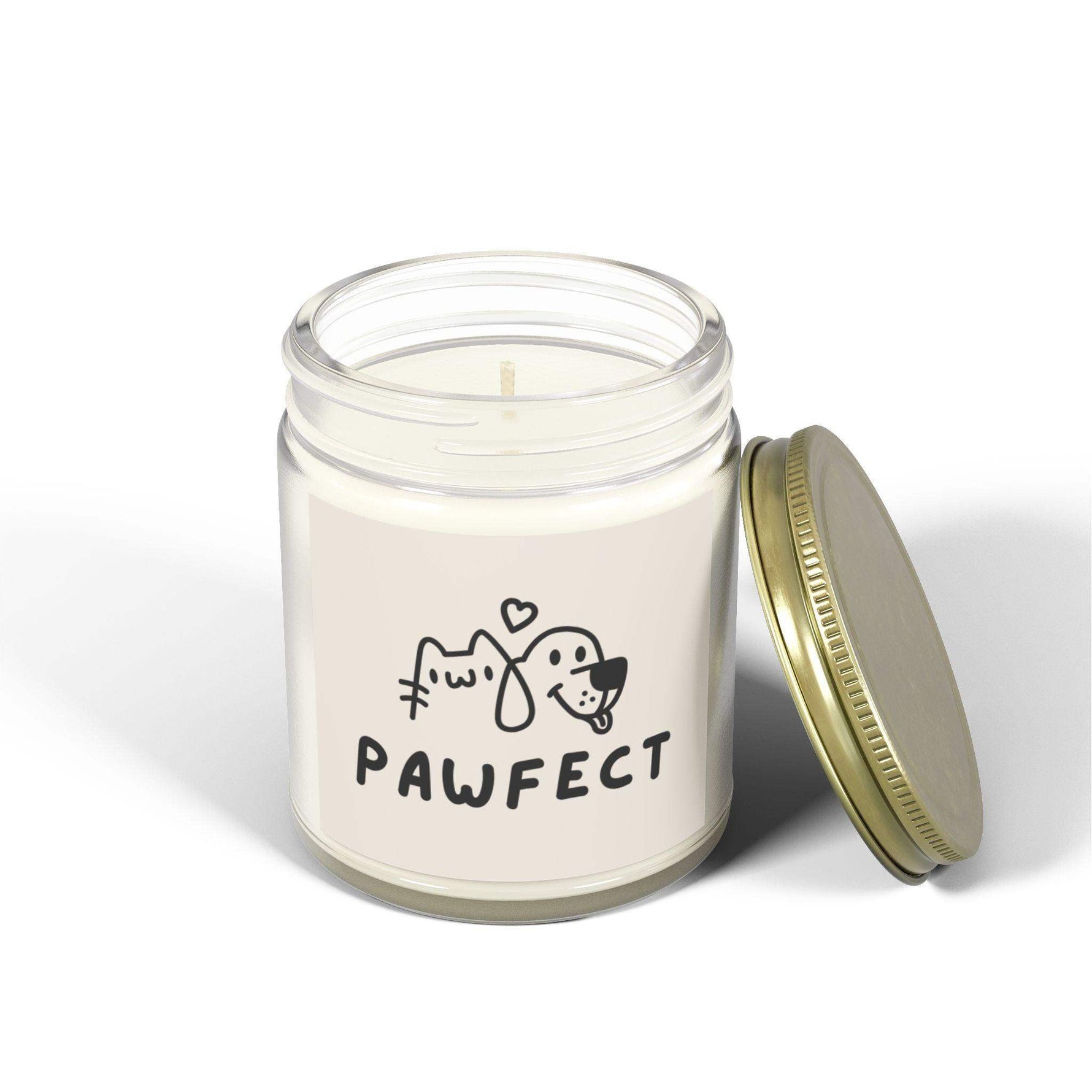 Pawfect Personalized Tin Candle – Custom Scented Candle Gift for Pet Lovers, Adorable Keepsake for Dog & Cat Parents - Cocoon Candles