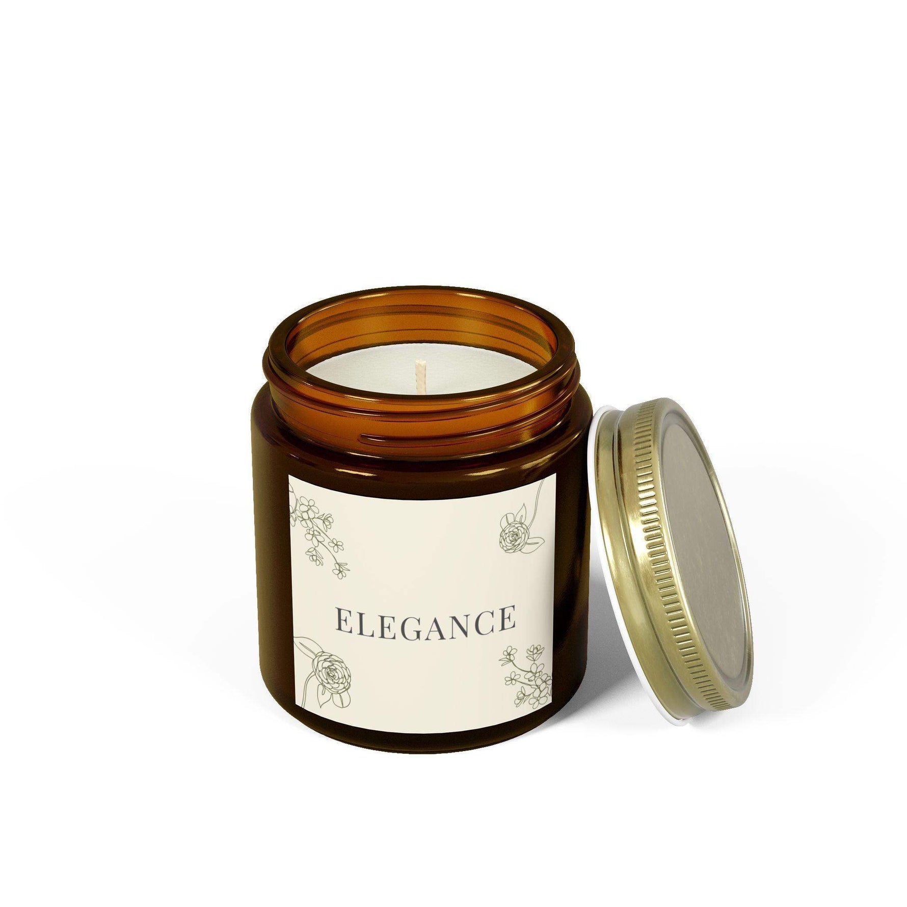 Elegance Aromatherapy Candle for Home Decor, 4 oz and 9 oz Coconut Apricot Wax Candle, Holiday Unique Candle, Decorative Scented Candle - Cocoon Candles