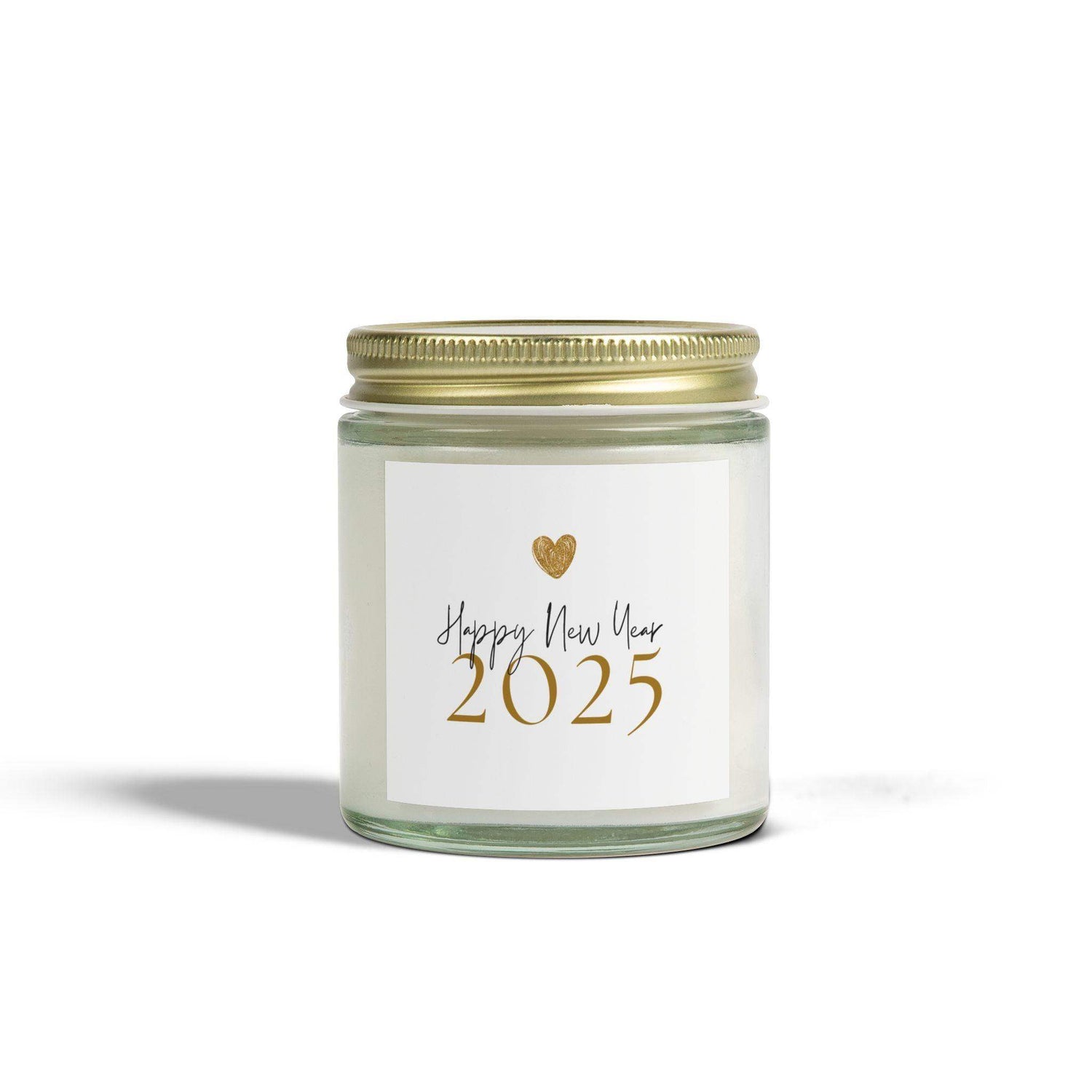 Happy New Year 2025 Aromatherapy Candles, Coconut Apricot Wax Scented Candles, Eco-Friendly Home Decoration, Party Decorative Candles - Cocoon Candles