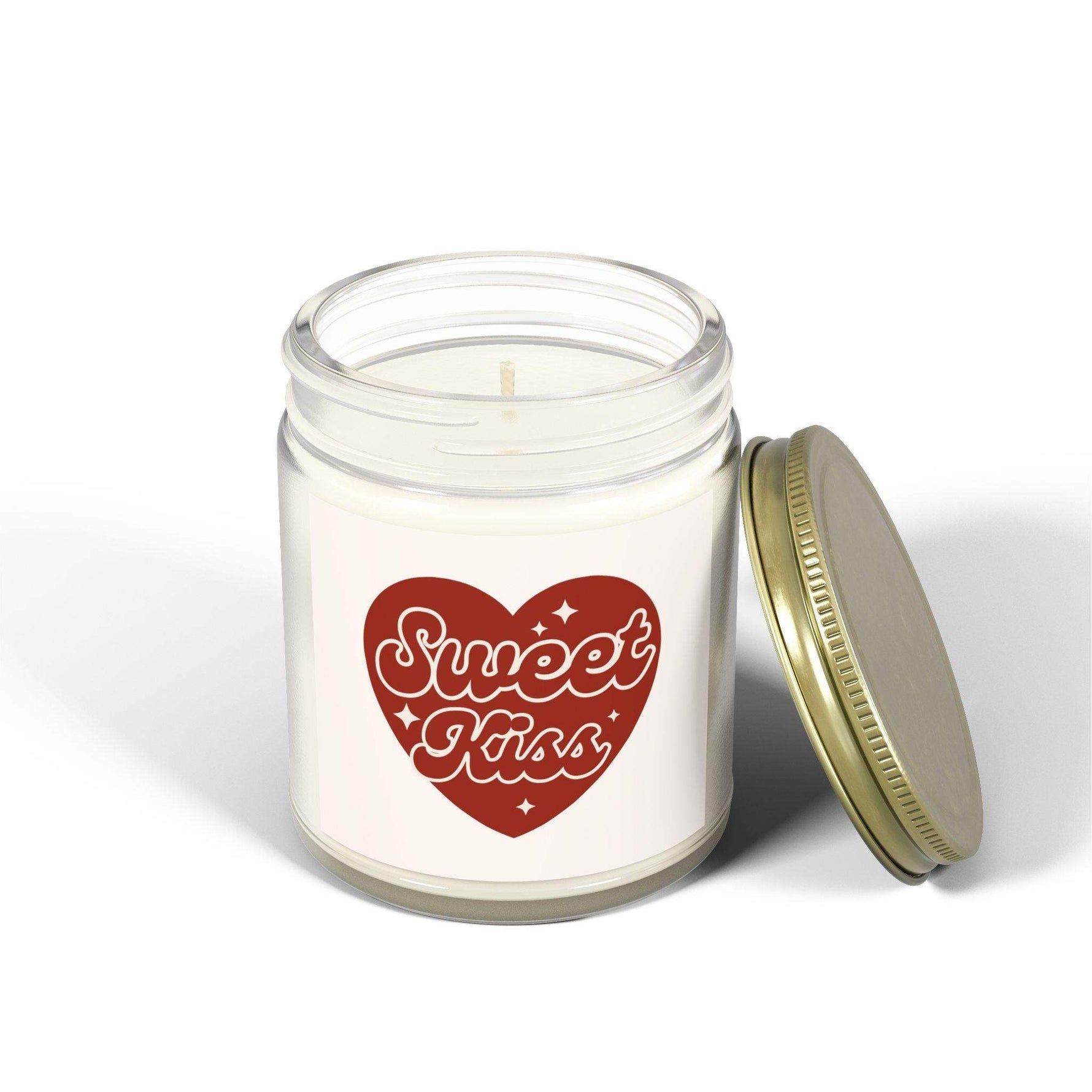 Sweet Kiss Romantic Candle for Couples, Coconut Apricot Wax Candle, Scented Candle for Home Decor, Relaxing Candle for Valentine's Day Gift - Cocoon Candles