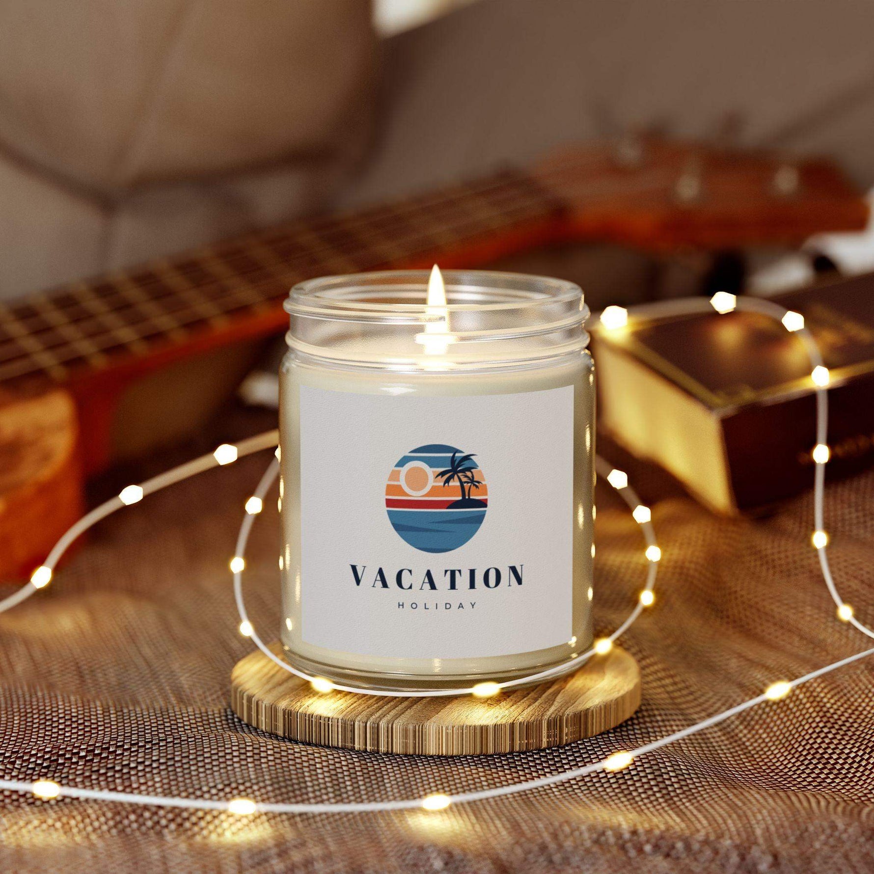 Vacation Holiday Personalized Tin Candle – Custom Scented Candle Gift, Travel-Inspired Keepsake, Perfect for Relaxation & Getaway Vibes - Cocoon Candles