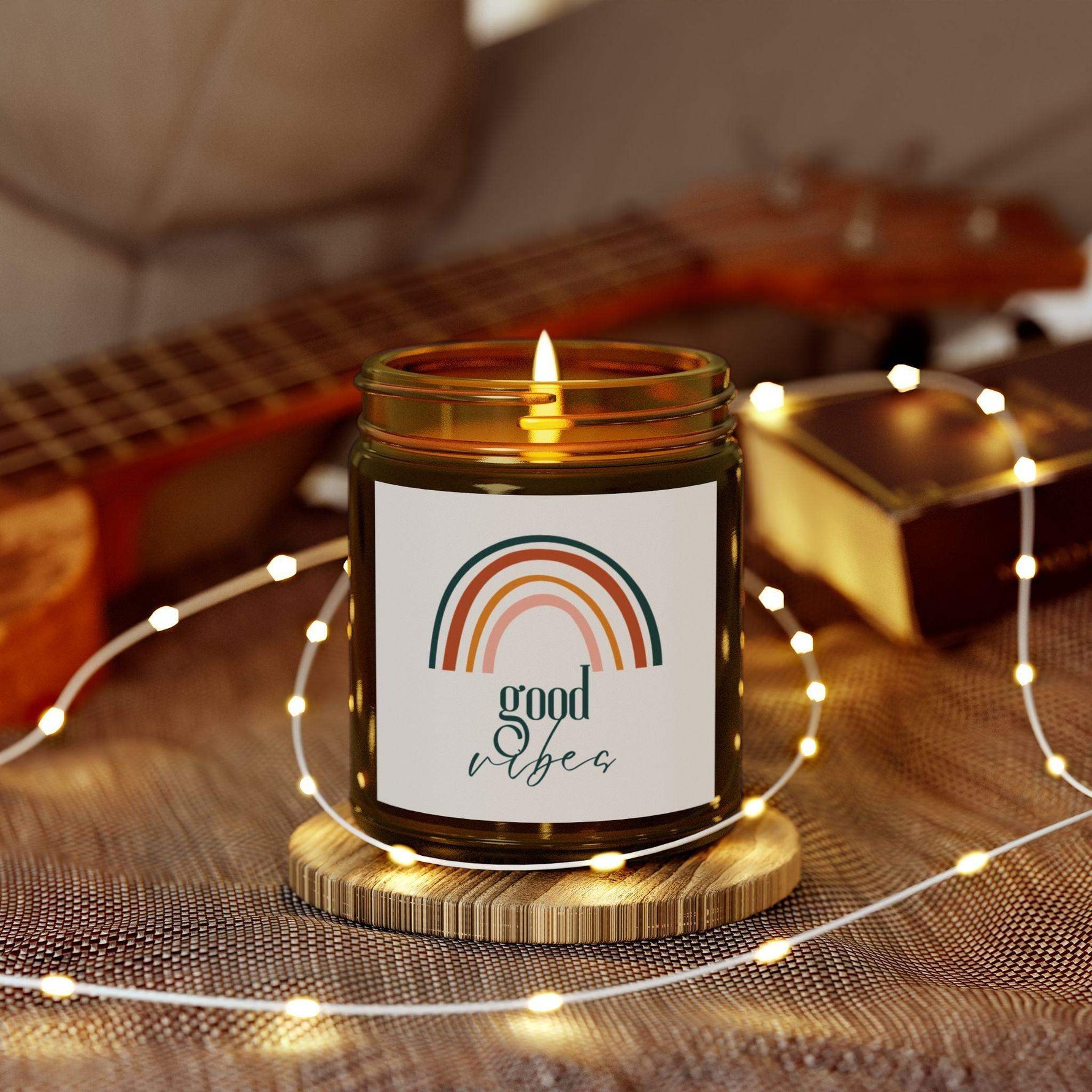 Good Vibes Personalized Tin Candle – Custom Scented Candle Gift, Positive Energy Decor, Uplifting Aromatherapy Keepsake - Cocoon Candles