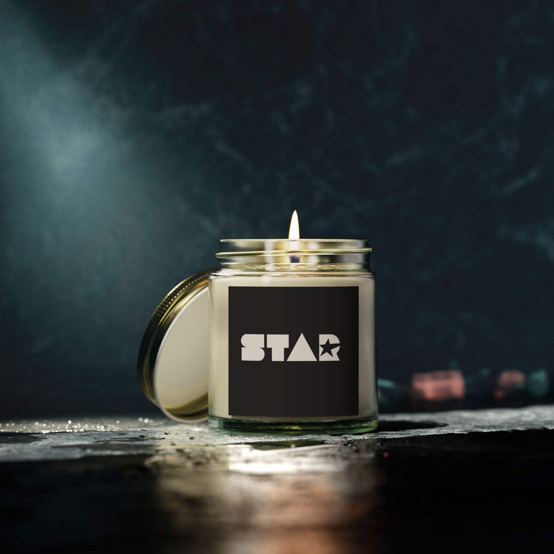 Star Scented Candles, Coconut Apricot Wax Candles for Home Outdoor Use, Luxury Scented Candle, Natural Soy Wax, Home Fragrance Decor Gift - Cocoon Candles