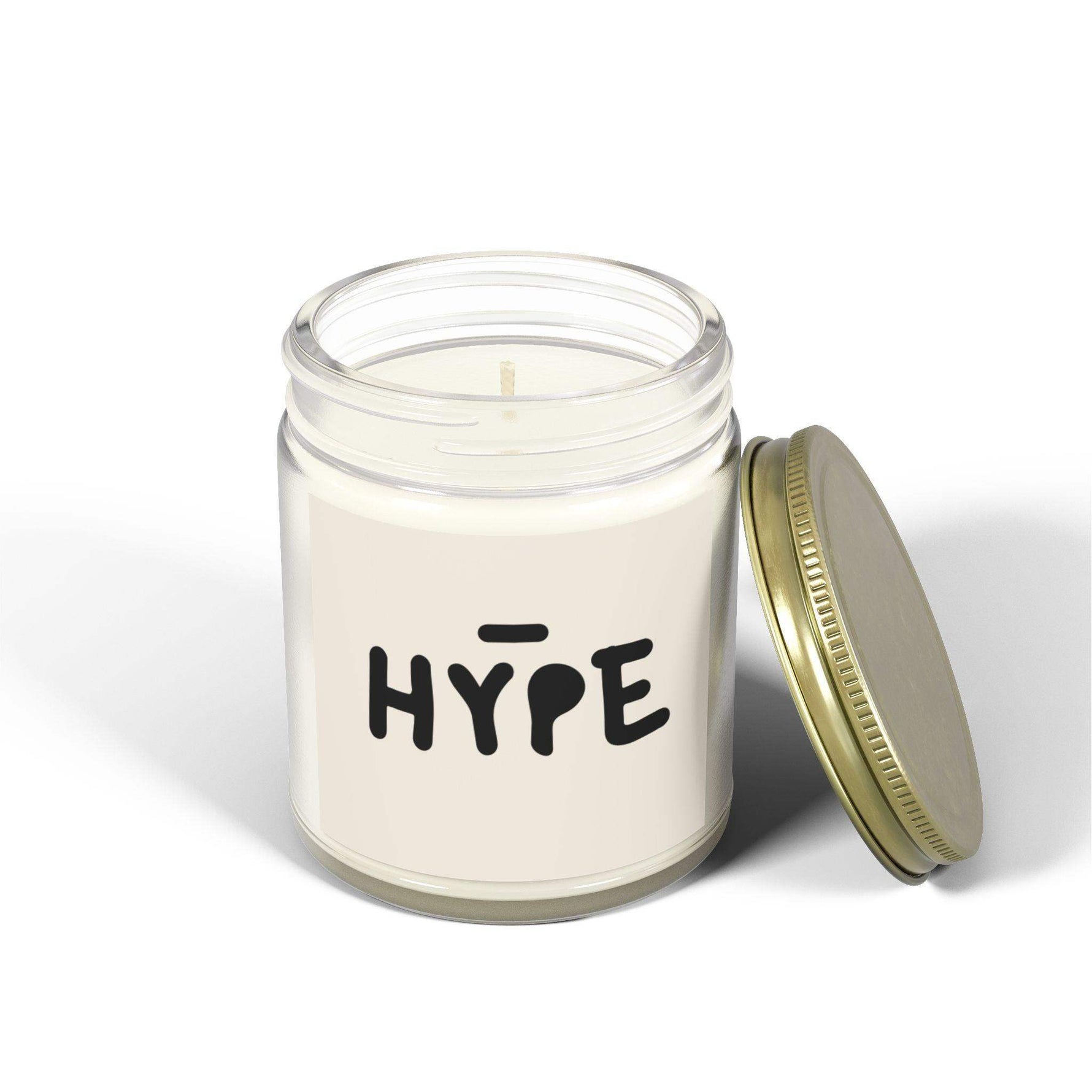 Hype Personalized Tin Candle – Custom Bold Scented Candle Gift, Modern Design for Celebrations, Motivational Decor & Unique Keepsake - Cocoon Candles