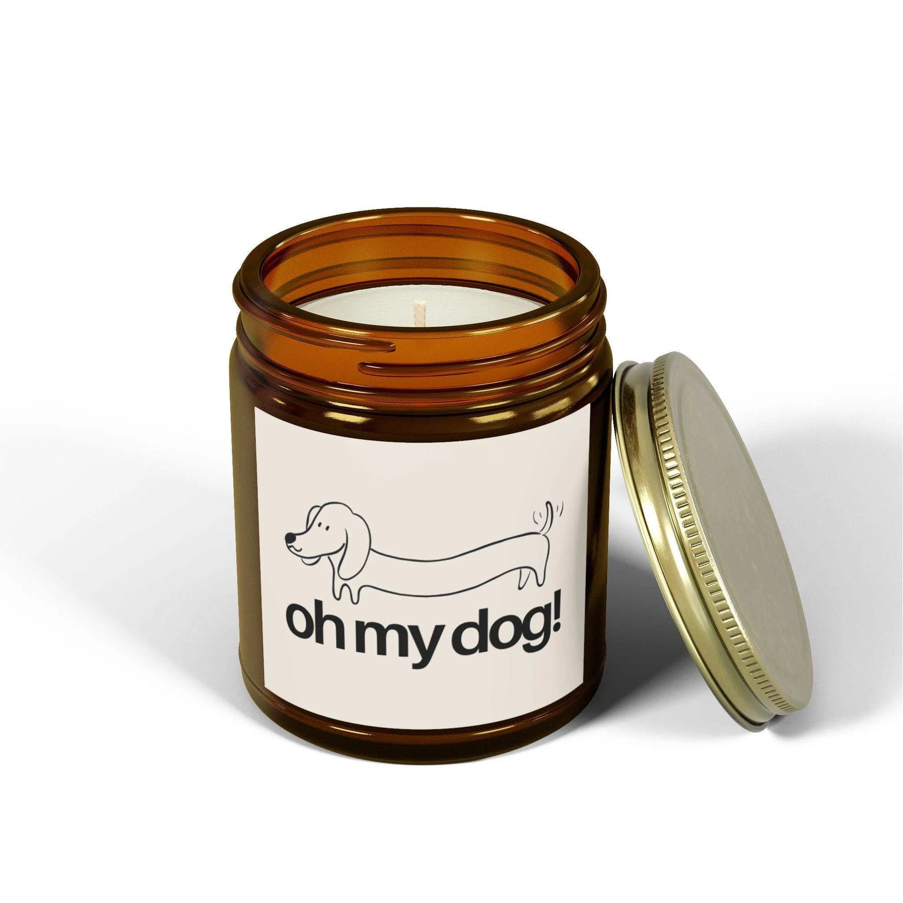 Oh My Dog! Personalized Tin Candle – Custom Scented Gift for Dog Lovers, Pet Parent Keepsake, Fun & Adorable Decor - Cocoon Candles