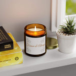 Forever and Always Scented Candle, Coconut Apricot Wax Candle, 4oz 9oz Amber & Clear Vessels with Gold Lid, 20-50 Hr Burn 9 Luxurious Scent - Cocoon Candles