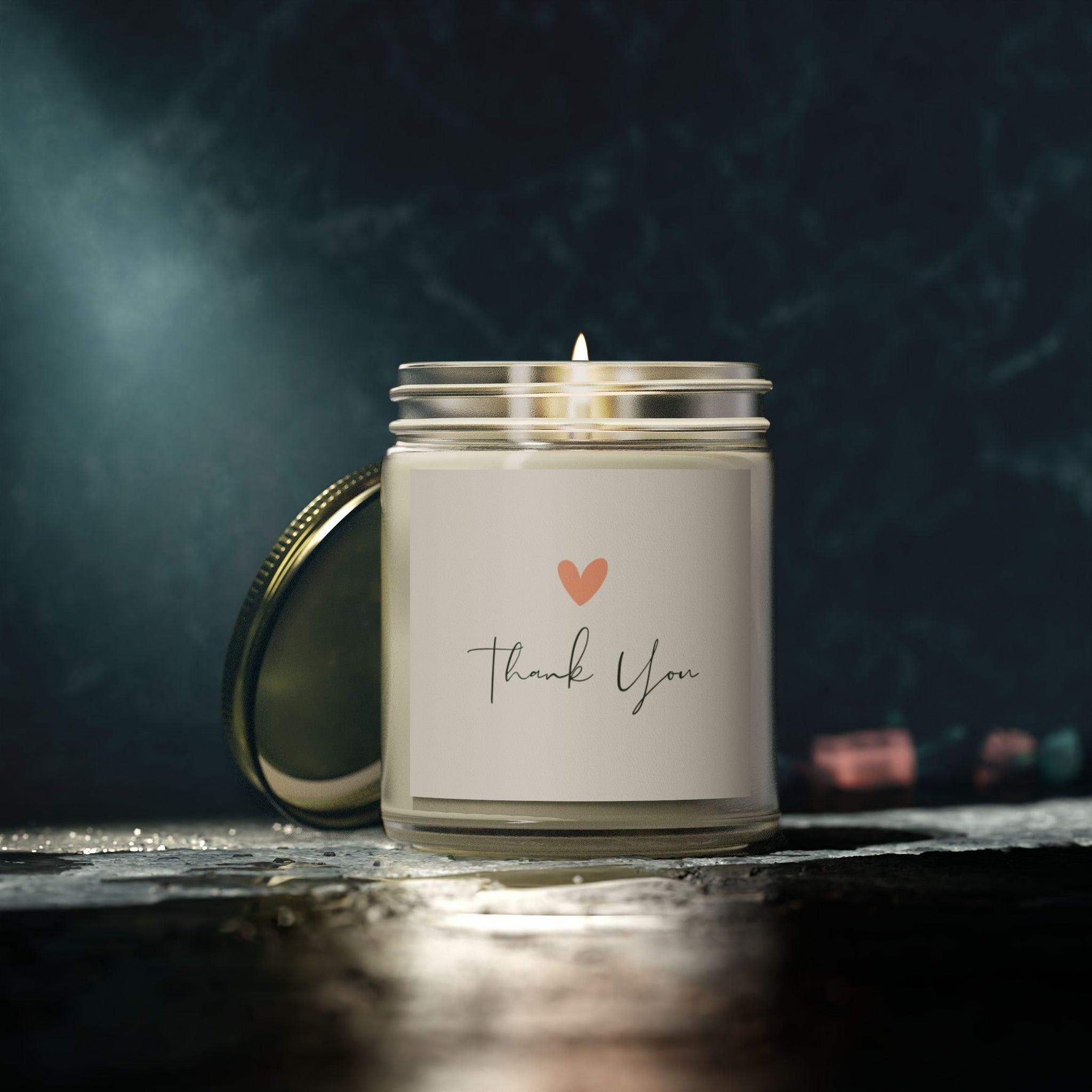 Thank You Personalized Tin Candle – Custom Scented Gift, Appreciation Keepsake, Thoughtful Candle for Gratitude and Special Occasions - Cocoon Candles