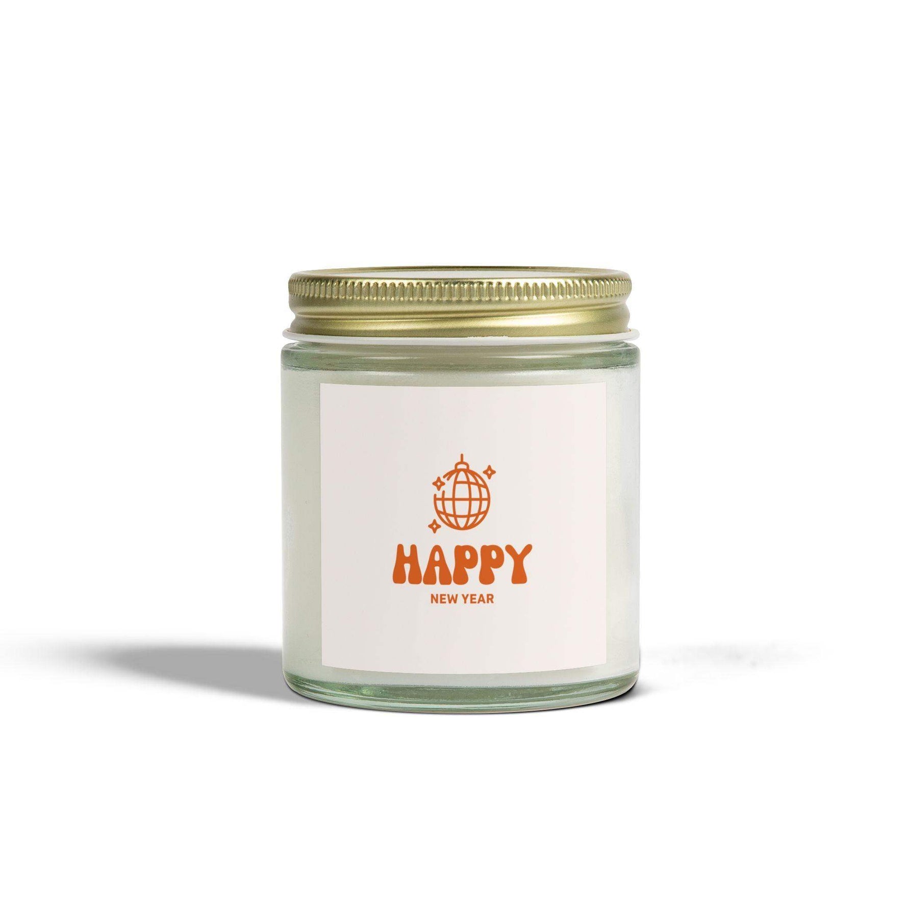 Happy New Year Aromatherapy Candles, Party Decorative Candles Farmhouse Decor, Eco-Friendly Home Decor, Coconut Apricot Wax Scented Candles - Cocoon Candles