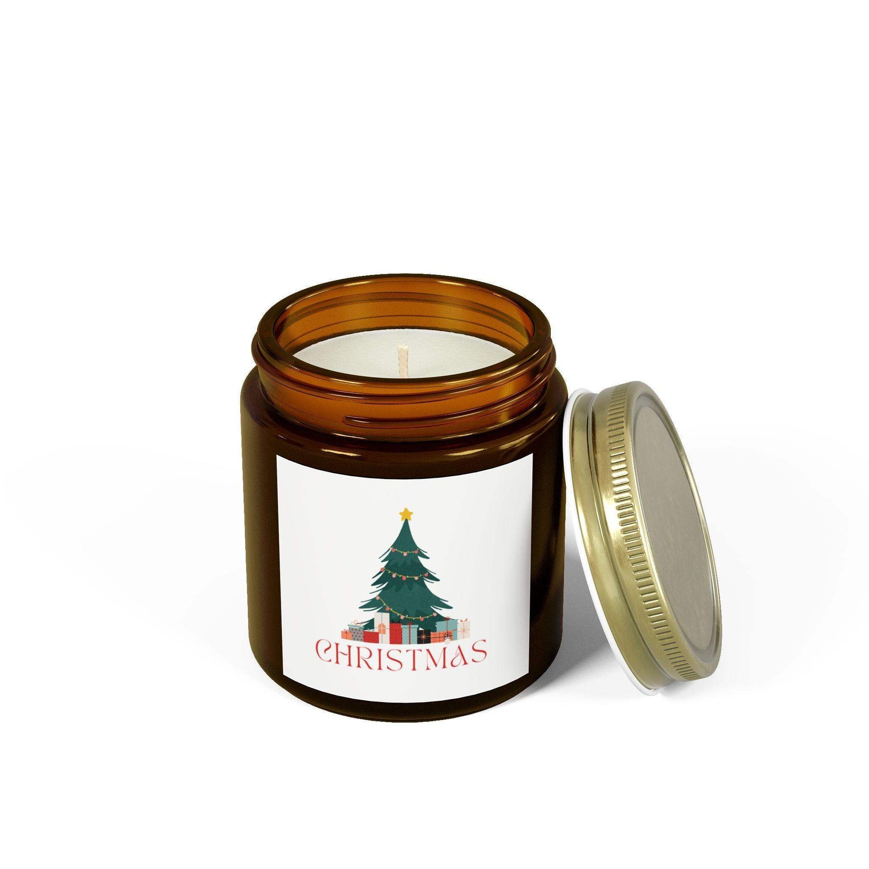 Christmas Tree Decorative Candles Housewarming Gift, Handmade Luxury Scented Candles, Coconut Apricot Soy Wax Unique Candles Holiday Gift - Cocoon Candles