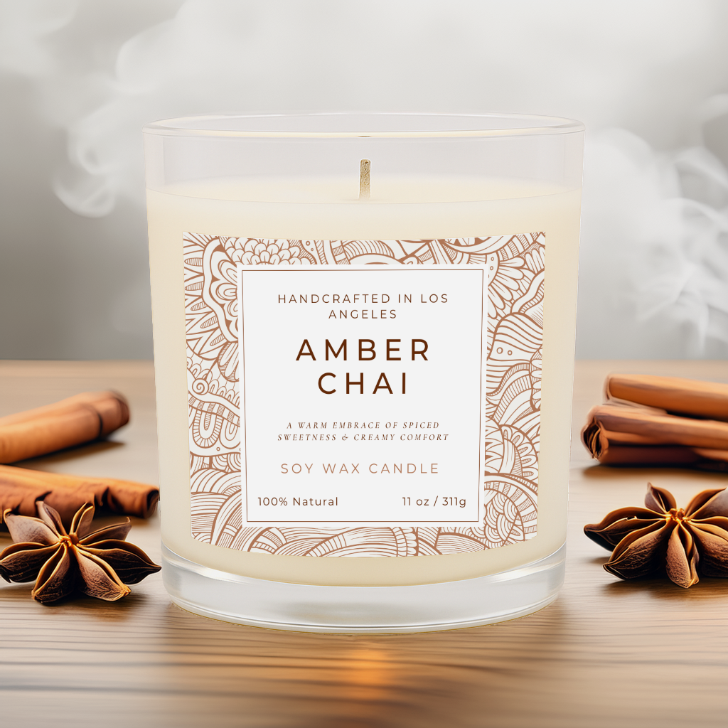 Amber Chai – Cinnamon Vanilla Soy Candle