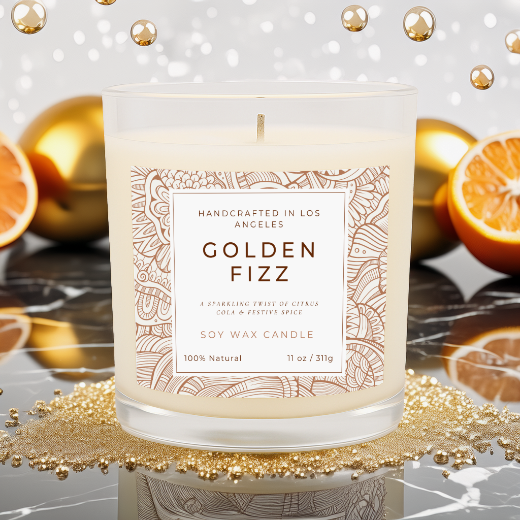 Golden Fizz – Holiday Spice Soy Candle