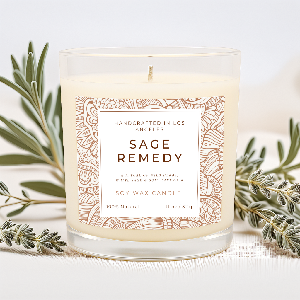 Sage Remedy – Lavender Sage Soy Candle